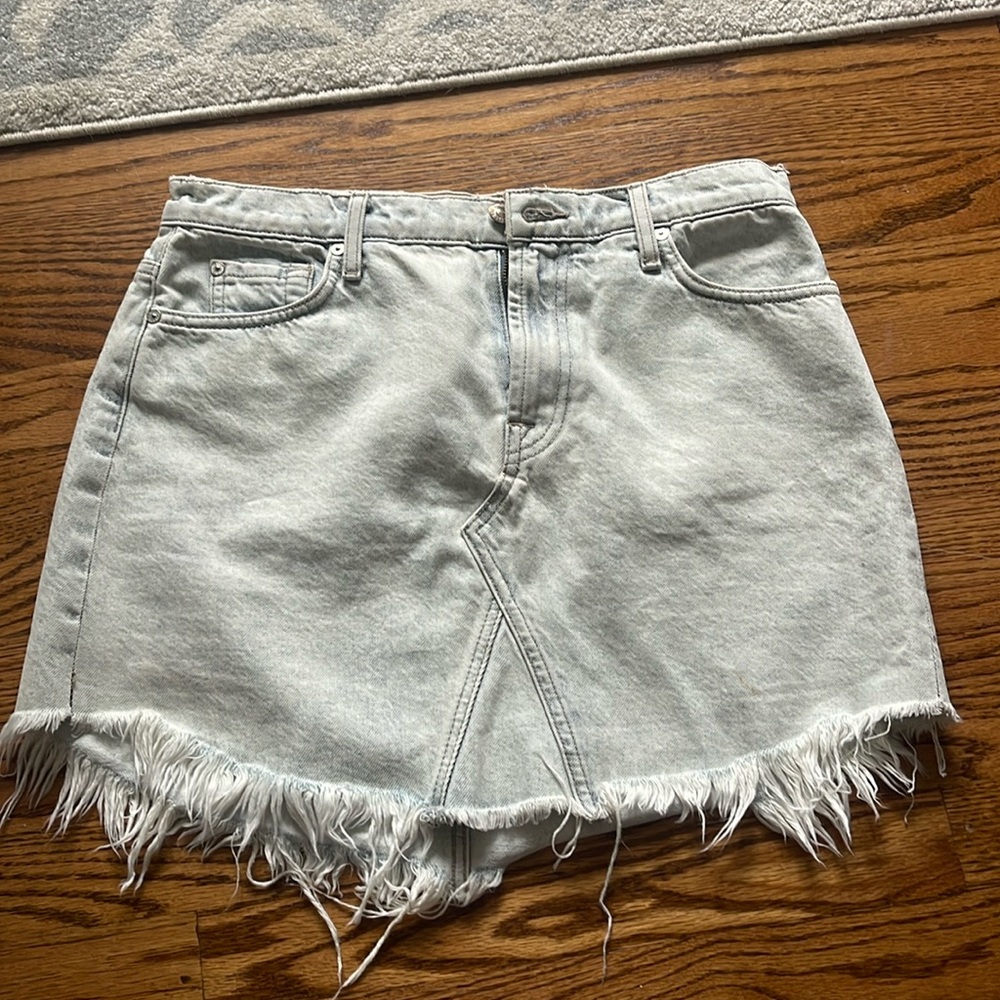 7 for all mankind denim skirt